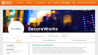 
                            11. 43 Customer Reviews & Customer References of SecureWorks ...