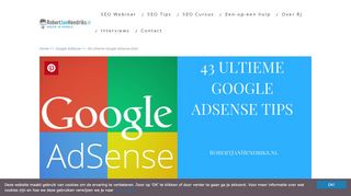 
                            7. 43 Ultieme Google Adsense Tips - RobertJanHendriks.nl
