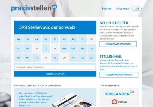 
                            4. 439 freie Stellen für medizinisches Praxispersonal ... - Praxisstellen.ch