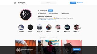 43einhalb® Sneaker Store (@43einhalb) • Instagram-Fotos und -Videos