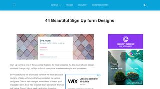 
                            8. 44 Beautiful Sign Up form Designs | Naldz Graphics