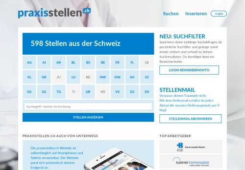 
                            8. 444 freie Stellen für medizinisches Praxispersonal ... - praxisstellen.ch