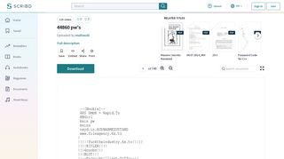 
                            11. 44860 pw's | Cybercrime | Computer Network Security - Scribd