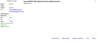 
                            11. 458780 - BeIn Sports Connect website broken - chromium - Monorail