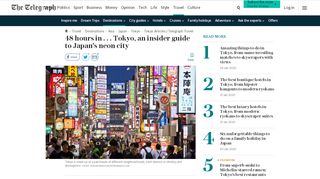 
                            13. 48 hours in . . . Tokyo, an insider guide to Japan's ... - The Telegraph