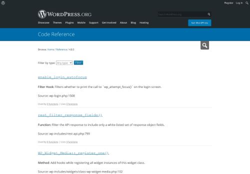 
                            1. 4.8.0 | WordPress Developer Resources