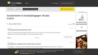 
                            9. 49 Jobs Sozialarbeiter & Sozialpädagogen in Jena - meinestadt.de