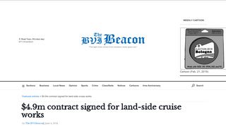 
                            11. $4.9m contract signed for land-side cruise works - The BVI Beacon