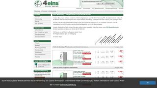 
                            3. 4Eins ... besser online! »4eins Webhosting – mehr Service für ...