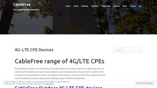 
                            3. 4G: LTE CPE Devices - CableFree