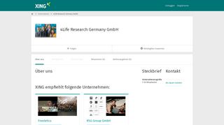 
                            11. 4Life Research Germany GmbH als Arbeitgeber | XING Unternehmen