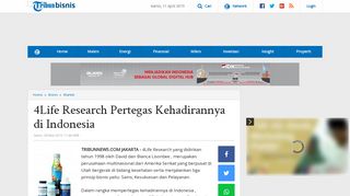 
                            11. 4Life Research Pertegas Kehadirannya di Indonesia - Tribunnews.com