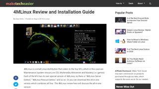 
                            4. 4MLinux Review and Installation Guide - Make Tech Easier