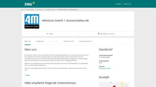 
                            8. 4Motions GmbH / stromschalten.de als Arbeitgeber | XING Unternehmen