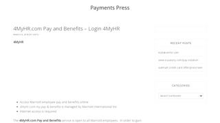 
                            11. 4MyHR.com Pay and Benefits - Login 4MyHR - The Mormon Bachelor