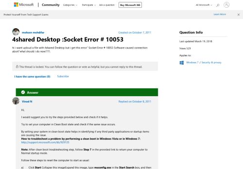 
                            8. 4shared Desktop :Socket Error # 10053 - Microsoft Community