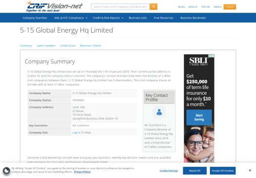 
                            13. 5-15 Global Energy Hq Limited - Irish Company Info - Vision-Net