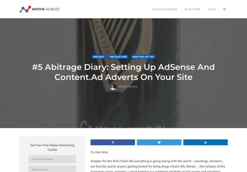
                            8. #5 Abitrage Diary: Setting Up AdSense And Content.Ad Adverts On ...