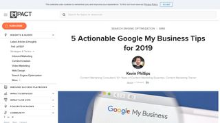 
                            12. 5 Actionable Google My Business Tips for 2019