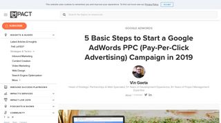 
                            11. 5 Basic Steps to Start a Google AdWords PPC (Pay-Per-Click ...