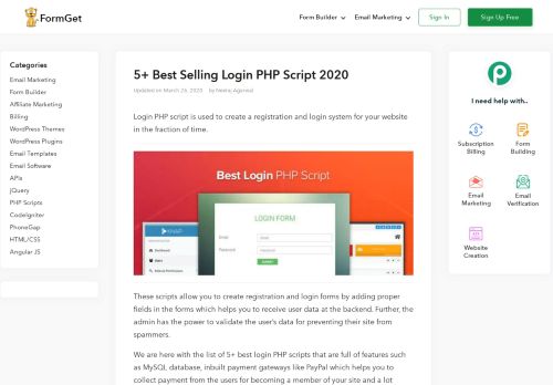 
                            9. 5+ Best Selling Login PHP Script 2019 | FormGet