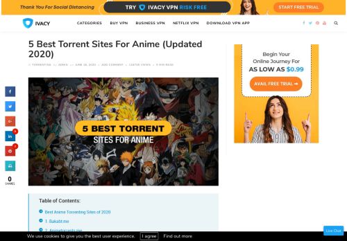 
                            13. 5 Best Torrent Sites For Anime (Updated 2019) - Ivacy