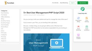 
                            10. 5+ Best User Management PHP Script 2019 | FormGet