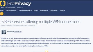 
                            4. 5 Best VPNs With The Most Mutliple Connections - BestVPN.com