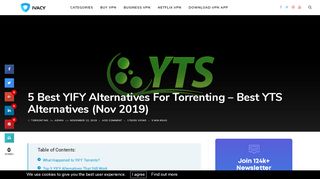 
                            10. 5 Best YIFY Alternatives To Torrent From (Updated 2019) - Ivacy VPN