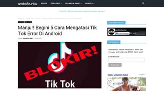 
                            11. 5 Cara Mengatasi Tik Tok Error Di Android Biar Bisa Dibuka Lagi