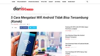 
                            1. 5 Cara Mengatasi Wifi Android Tidak Bisa Tersambung (Konek ...