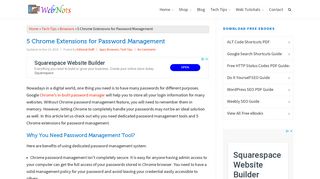 
                            10. 5 Chrome Extensions for Password Management » WebNots