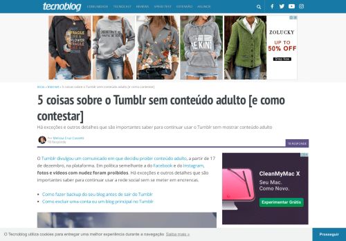 
                            9. 5 coisas sobre o Tumblr sem conteúdo adulto (e como contestar ...