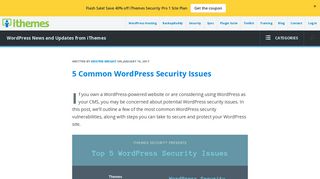 
                            6. 5 Common WordPress Security Issues - iThemes