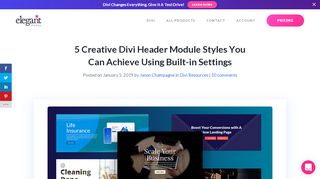 
                            3. 5 Creative Divi Header Module Styles You Can Achieve Using Built-in ...