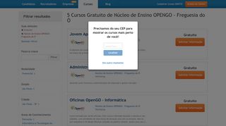 
                            4. 5 Cursos Gratuito de Núcleo de Ensino OPENGO - Freguesia do Ó