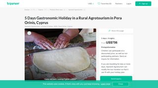 
                            9. 5 Days Gastronomic Holiday in a Rural Agrotourism in Pera Orinis ...