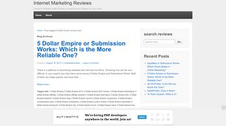 
                            7. 5 Dollar Empire review scam | Internet Marketing Reviews