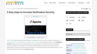 
                            6. 5 Easy steps to Increase Shellinabox Security - SmartHomeBeginner
