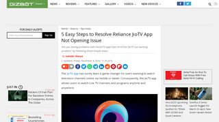 
                            6. 5 Easy Steps to Resolve Reliance JioTV App Not Opening Issue - Gizbot