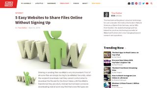 
                            1. 5 Easy Websites to Share Files Online Without Signing Up - MakeUseOf