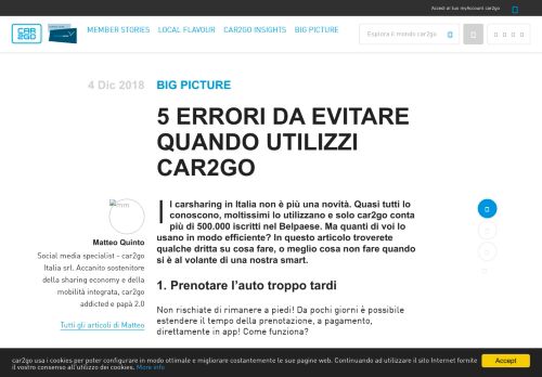 
                            2. 5 errori da evitare quando utilizzi car2go - car2go Blog - Carsharing ...