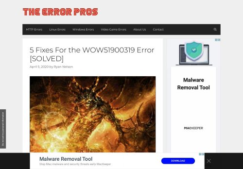 
                            11. 5 Fixes For the WOW51900319 Error [SOLVED] - The Error Code Pros