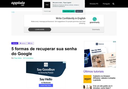 
                            10. 5 formas de recuperar sua senha do Google e resgatar sua ... - AppTuts