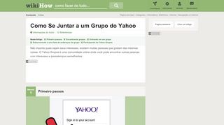 
                            8. 5 Formas de Se Juntar a um Grupo do Yahoo - wikiHow