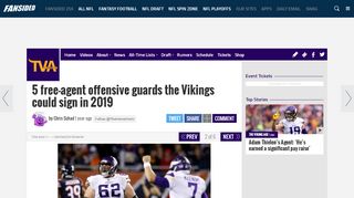
                            11. 5 free-agent offensive guards the Vikings could sign in 2019 - Page 2