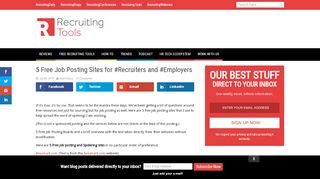 
                            13. 5 Free Job Posting Sites for #Recruiters and #Employers ...