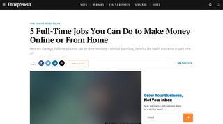 
                            8. 5 Full-Time Jobs You Can Do to Make Money Online or From Home