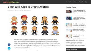
                            8. 5 Fun Web Apps to Create Avatars - Make Tech Easier
