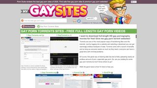 
                            9. 5+ Gay Porn Torrents Sites - MyGaySites